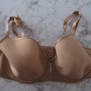 Soma Bra 38DD Beige Tan Lightest Lift Perfect Coverage Underwire Back Closure